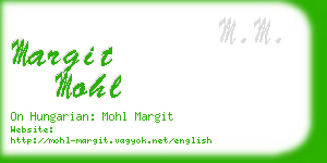 margit mohl business card